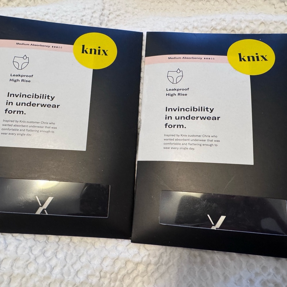 Knix Light Leakproof No-Show High Rise Underwear - XXL Black (Set of 2)